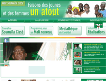 Tablet Screenshot of presidentsoumaila.com